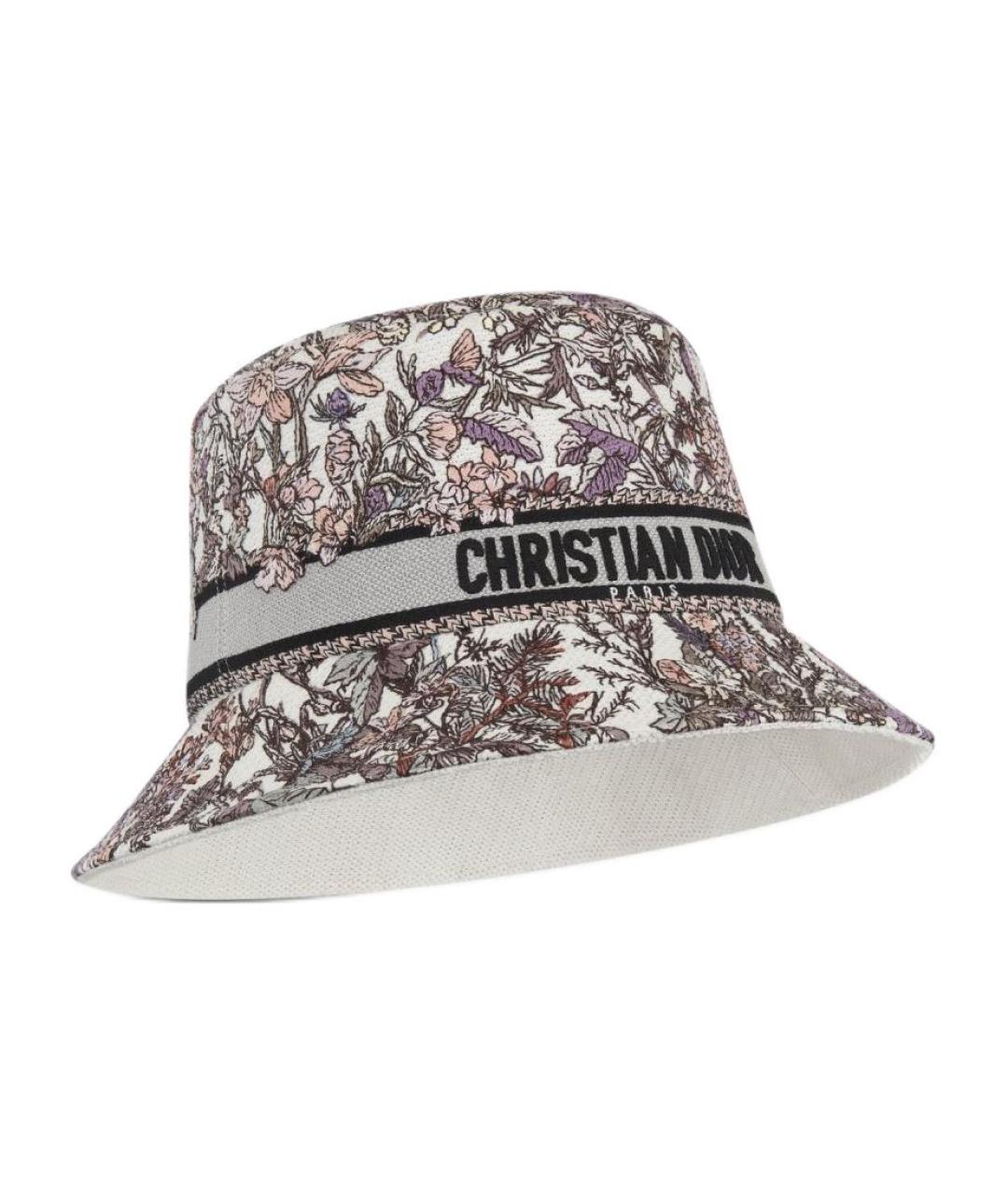 CHRISTIAN DIOR Мульти хлопковая панама, фото 2