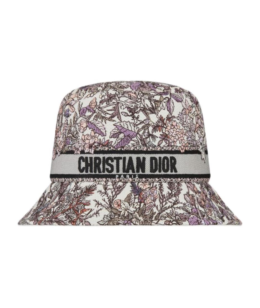 CHRISTIAN DIOR Мульти хлопковая панама, фото 1