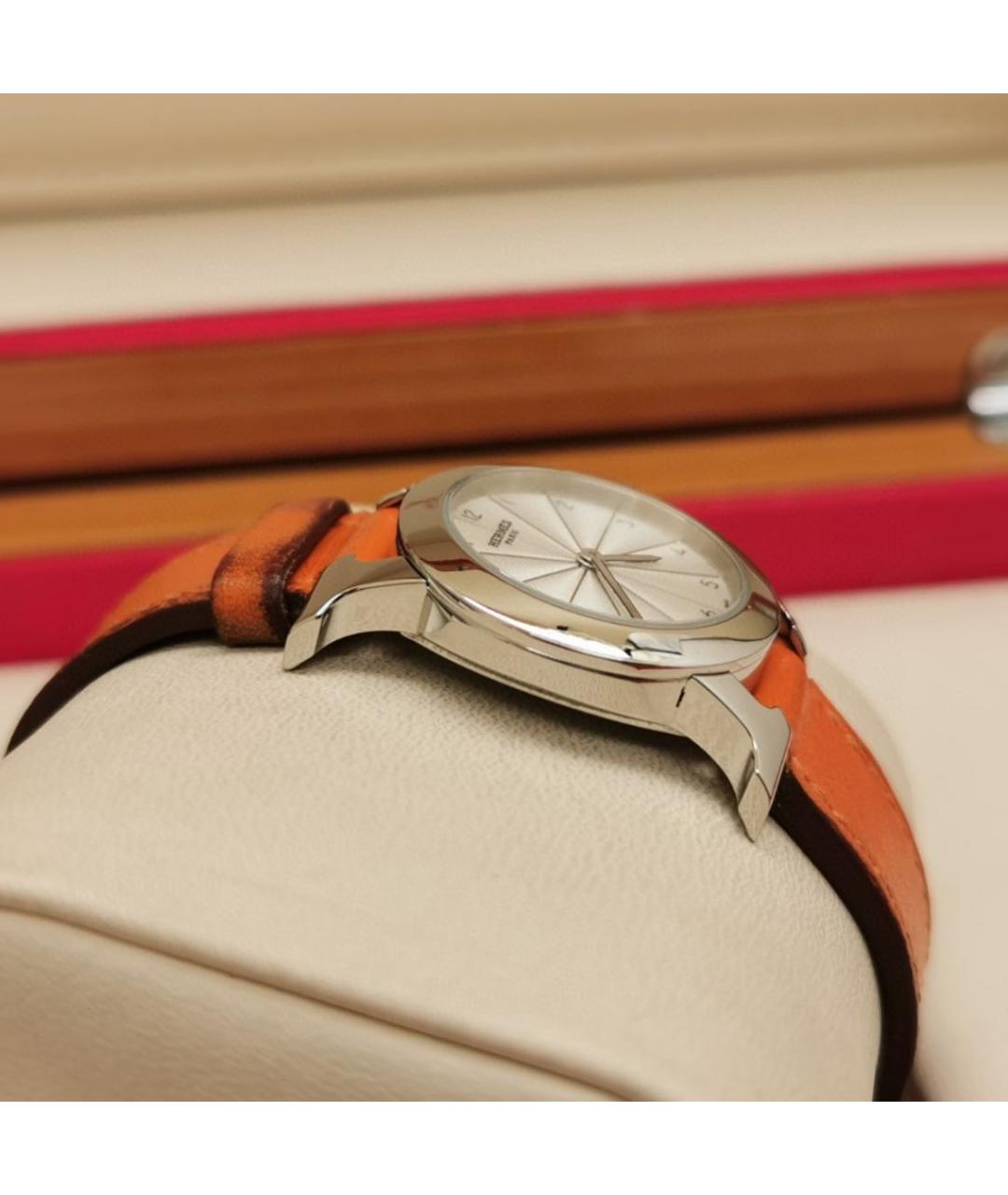HERMES Оранжевое часы, фото 3