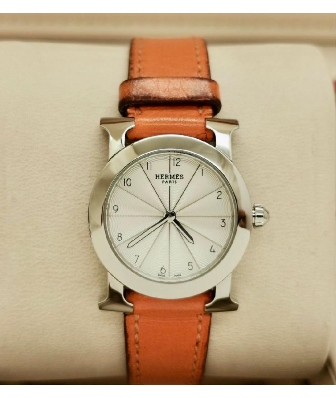 HERMES Оранжевое часы, фото 2