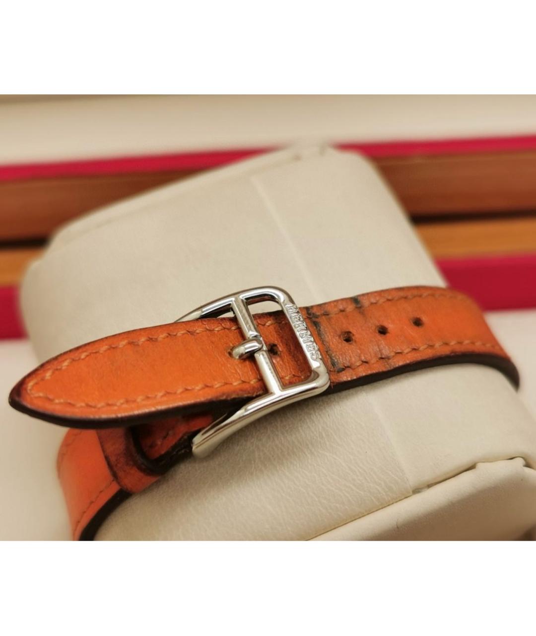 HERMES Оранжевое часы, фото 5