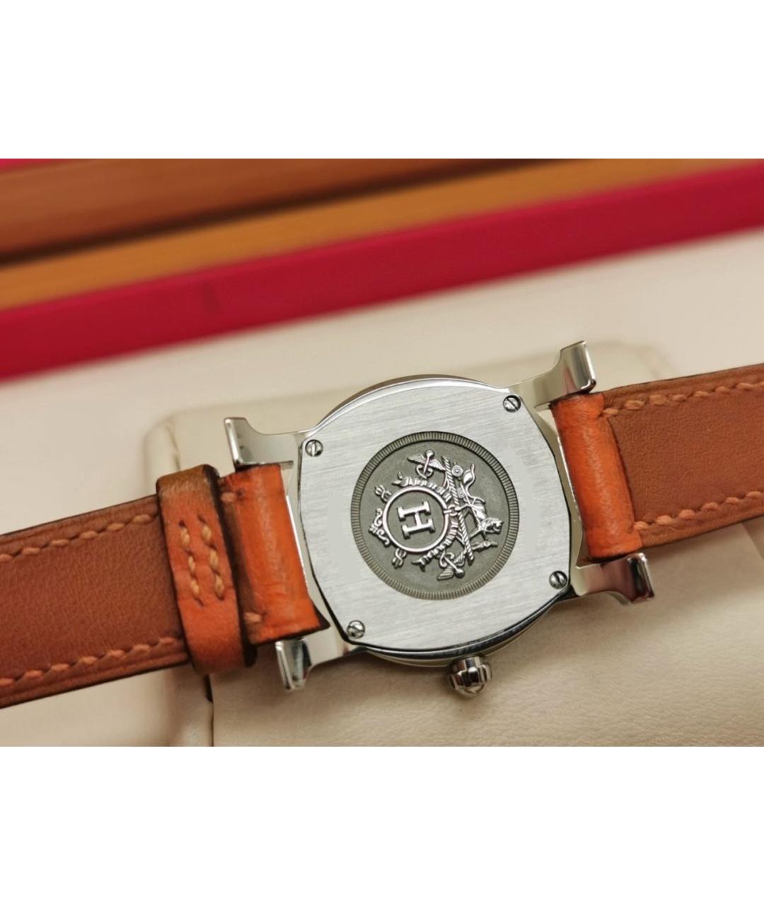 HERMES Оранжевое часы, фото 8