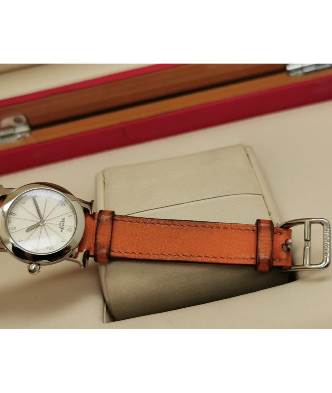 HERMES Оранжевое часы, фото 6