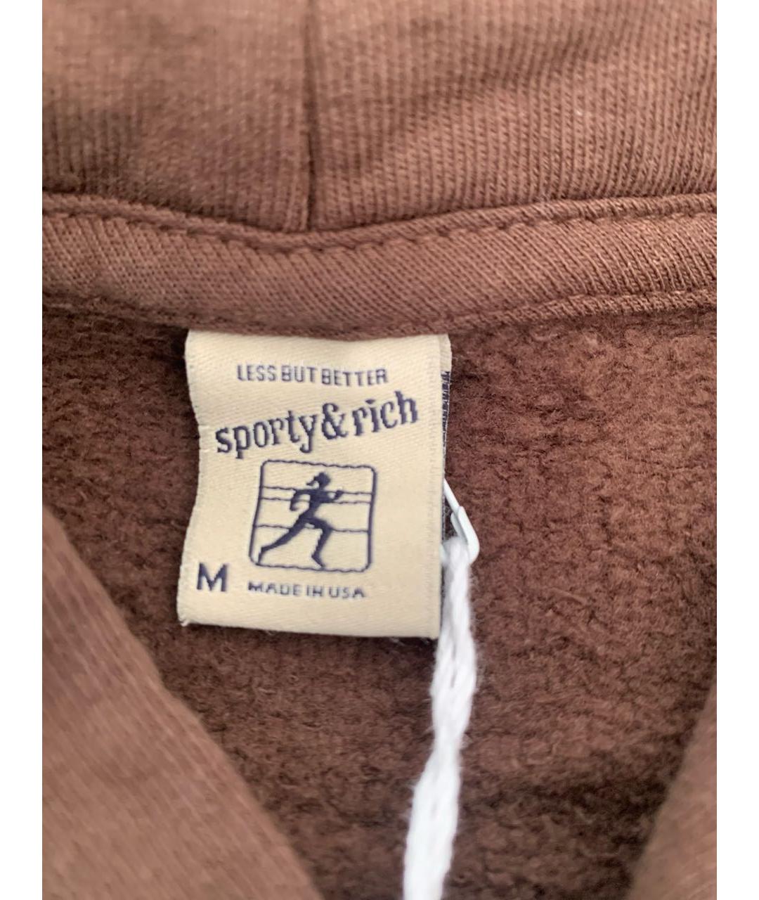 SPORTY AND RICH Коричневый хлопковый спортивные костюмы, фото 5