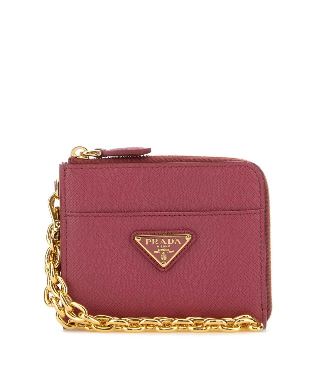 PRADA Коралловый кожаный кошелек, фото 1