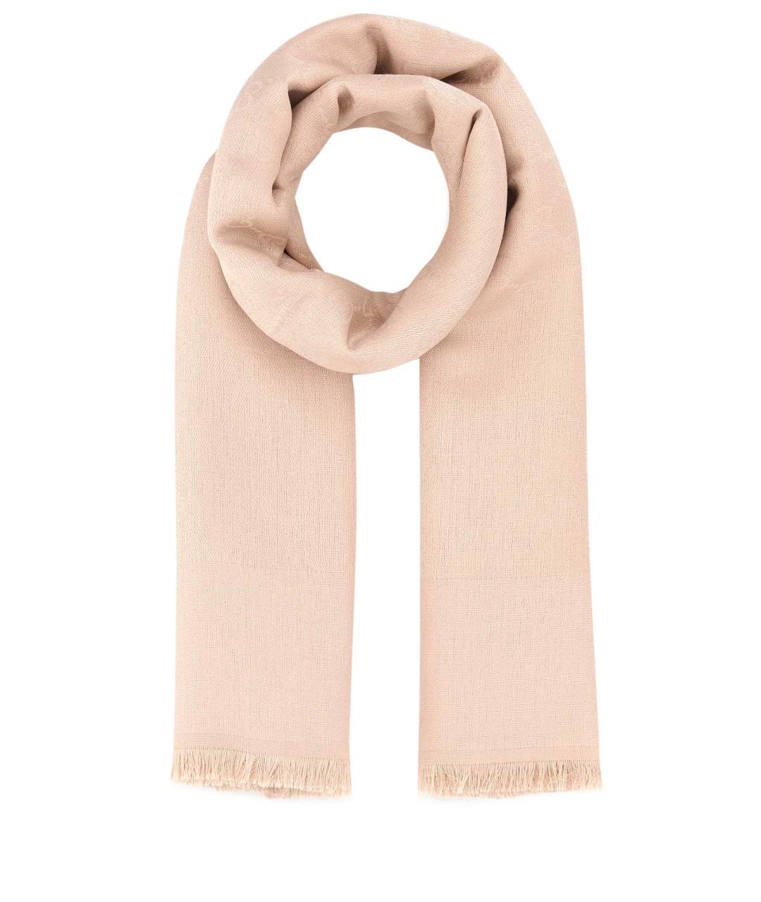 GUCCI Розовый хлопковый шарф, фото 1