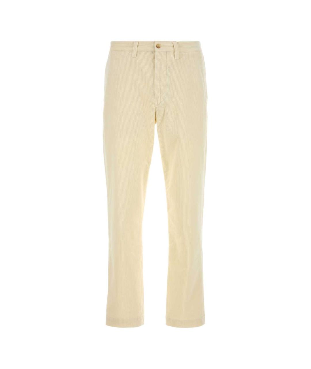 POLO RALPH LAUREN Бежевые хлопковые прямые джинсы, фото 1