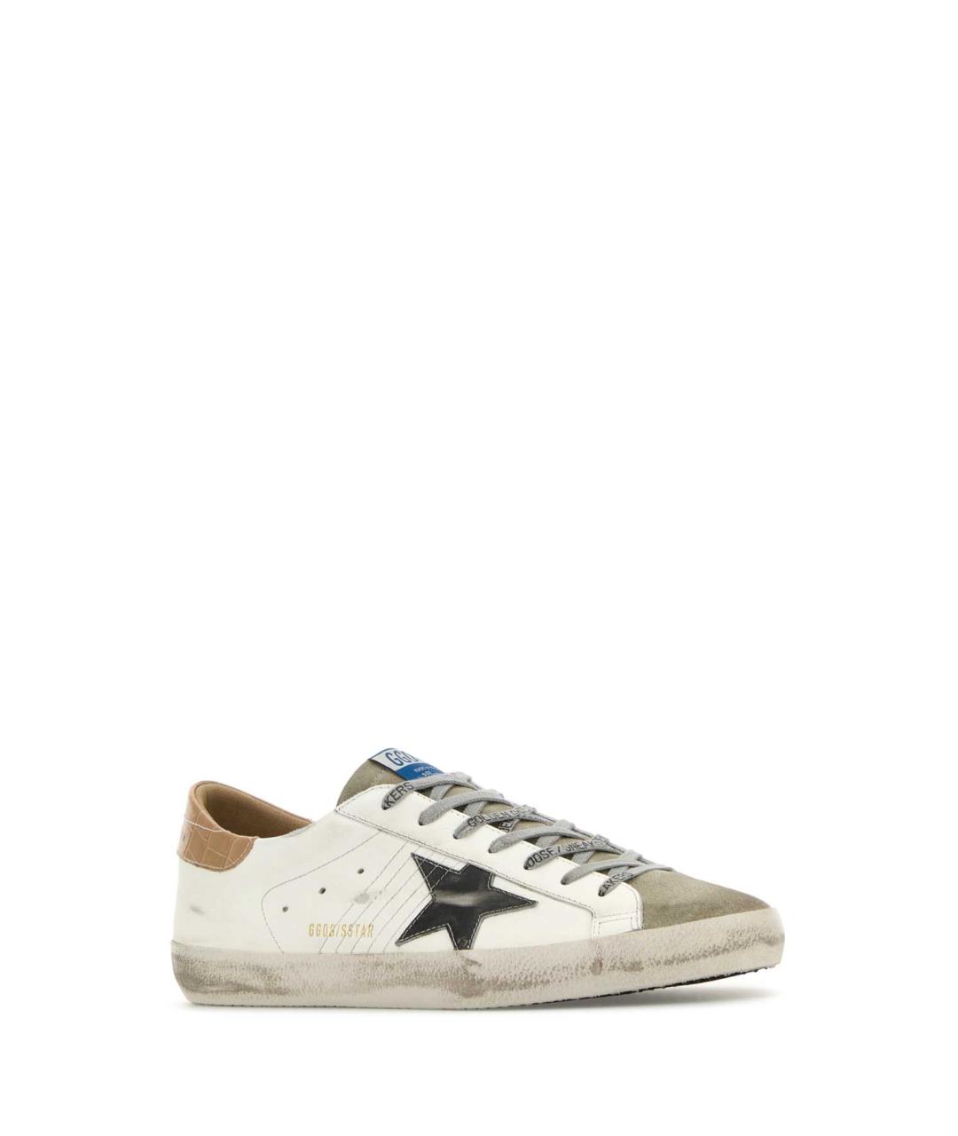 GOLDEN GOOSE DELUXE BRAND Белые кожаные низкие кроссовки / кеды, фото 2