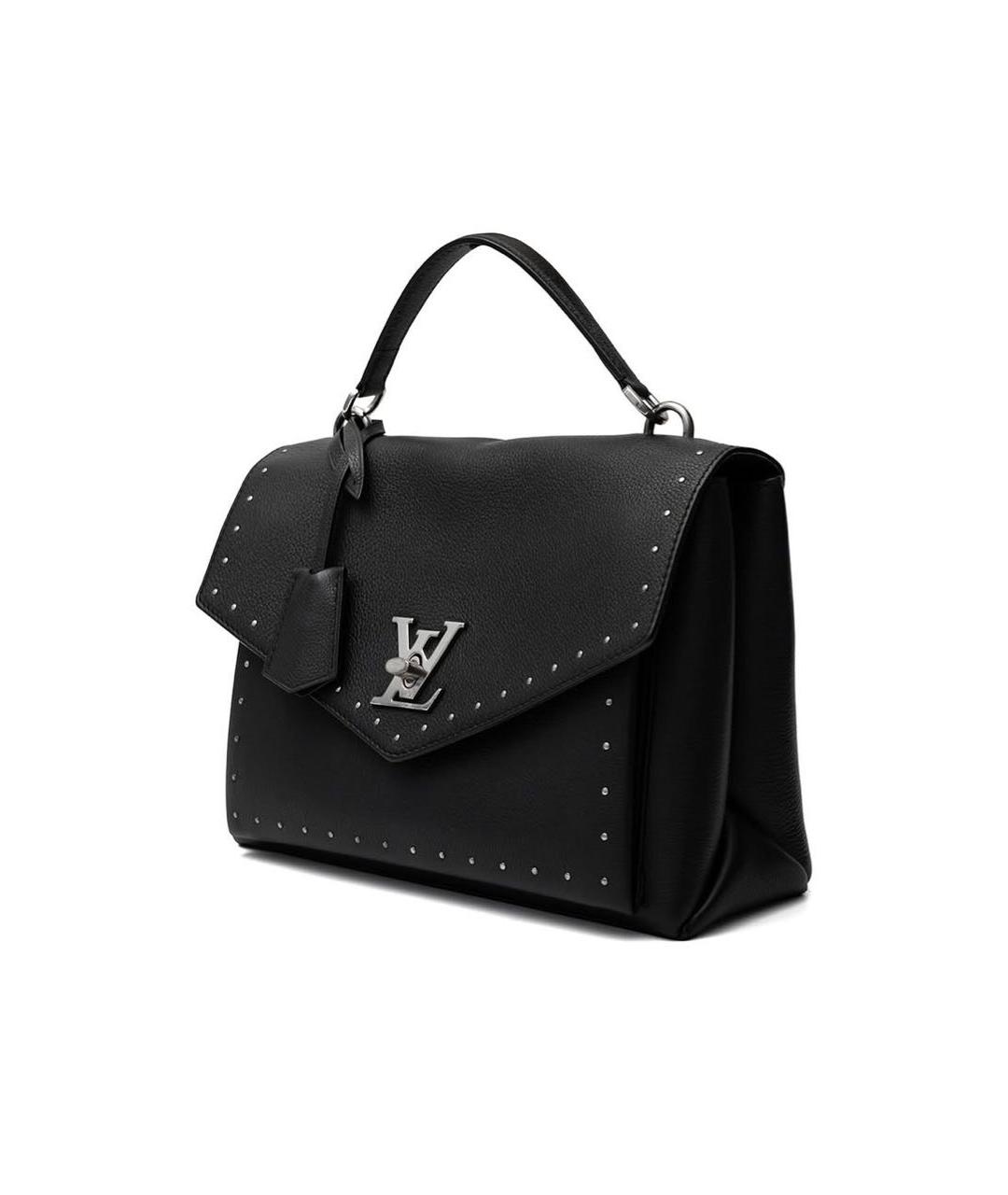 LOUIS VUITTON Черная кожаная сумка через плечо, фото 3