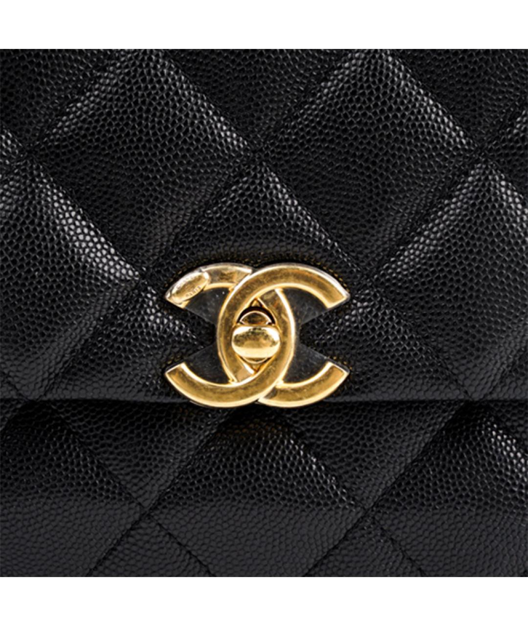 CHANEL Черная кожаная сумка через плечо, фото 4