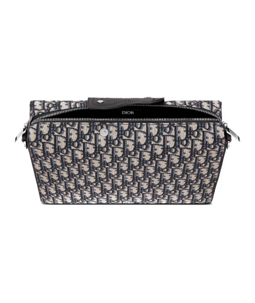 CHRISTIAN DIOR Бежевая тканевая сумка на плечо, фото 3