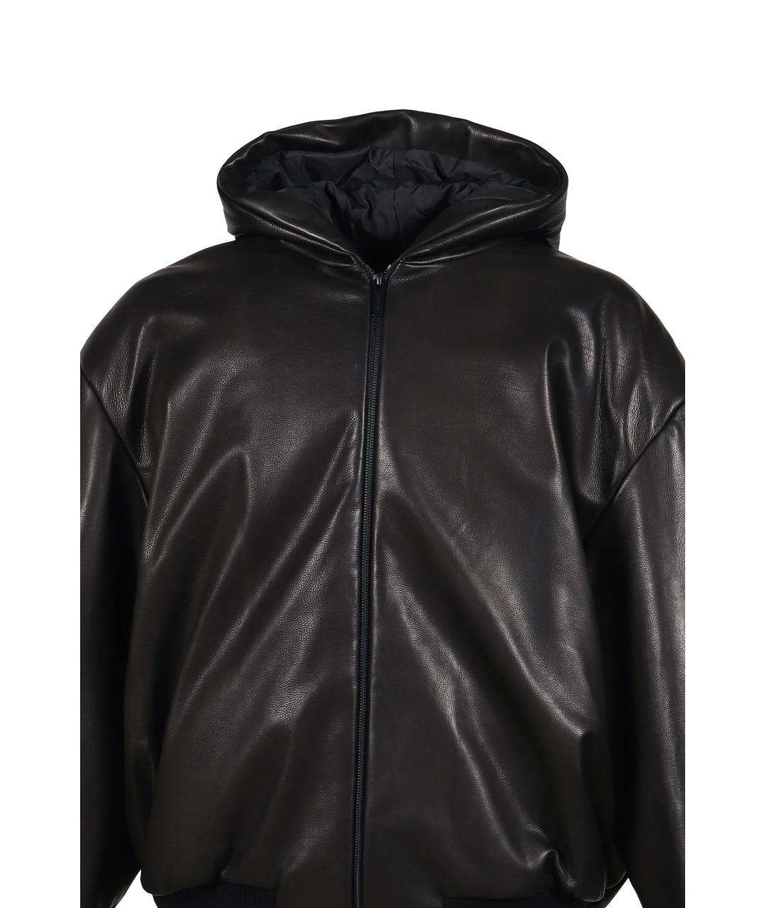 FEAR OF GOD Черная кожаная куртка, фото 2