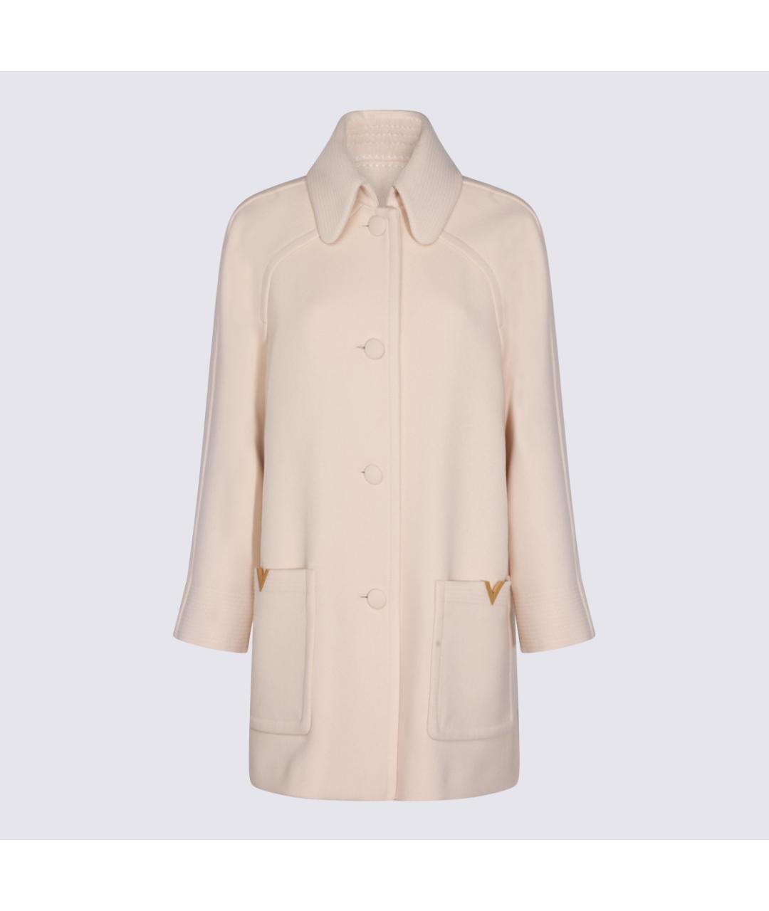 VALENTINO Бежевое шерстяное пальто, фото 5