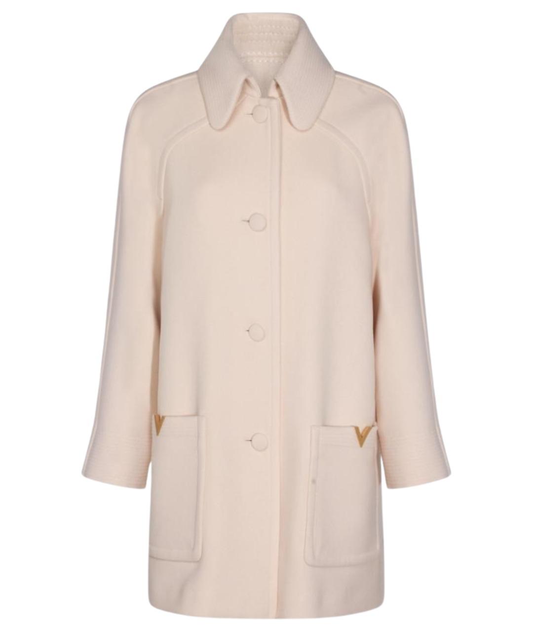 VALENTINO Бежевое шерстяное пальто, фото 1