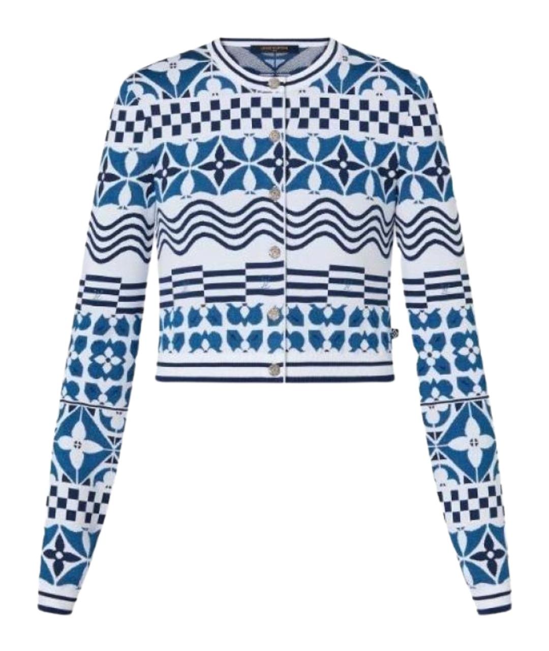 LOUIS VUITTON Синий шерстяной джемпер / свитер, фото 1