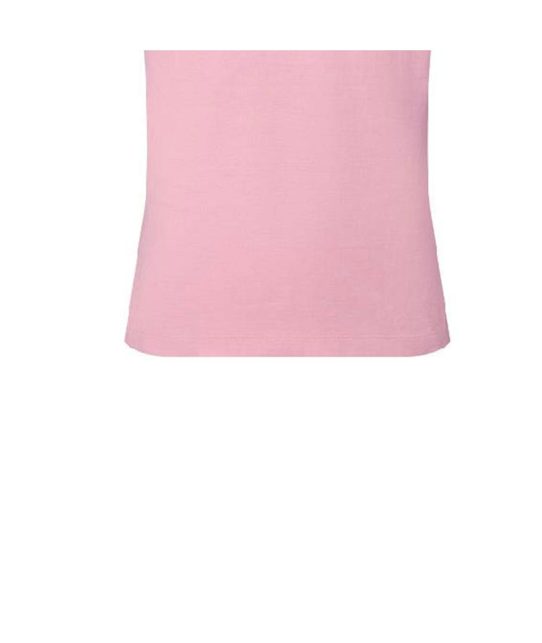 LOUIS VUITTON Розовая хлопковая футболка, фото 5