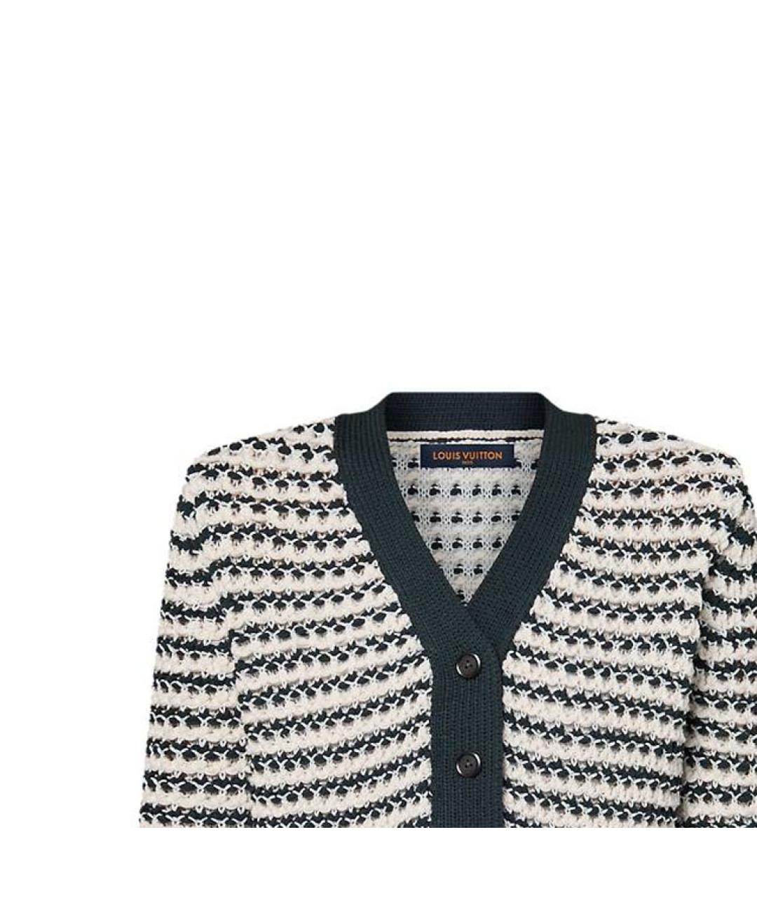 LOUIS VUITTON Белый кардиган, фото 4