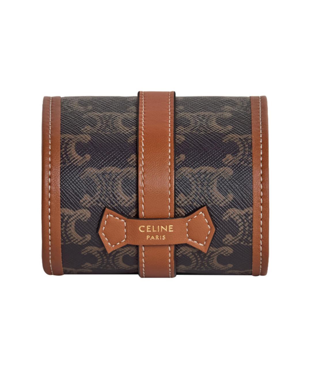 CELINE Коричневая косметичка, фото 3