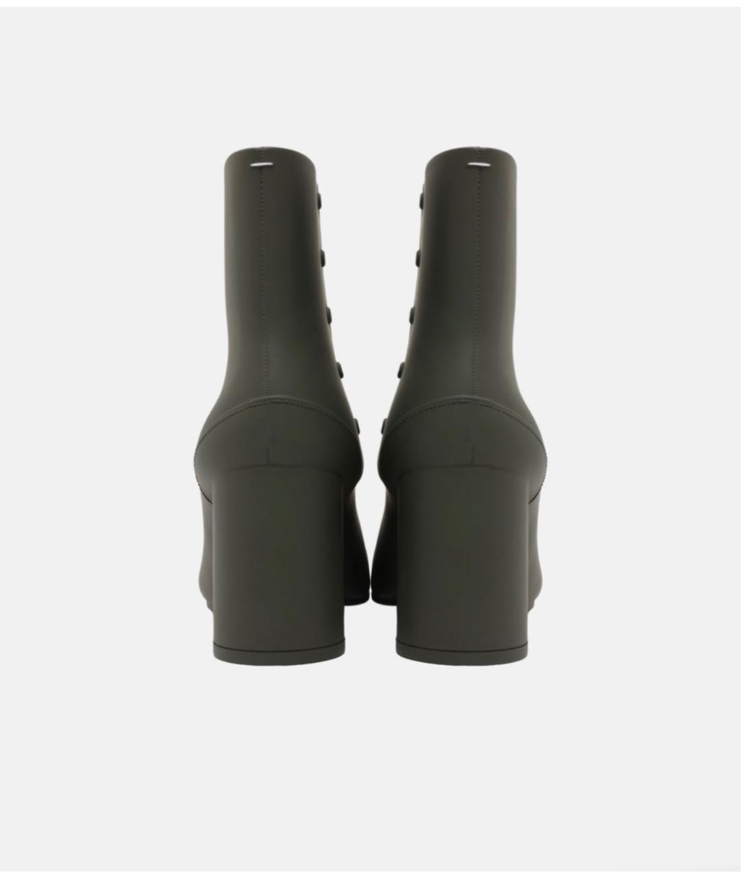 MAISON MARGIELA Хаки резиновые ботильоны, фото 3
