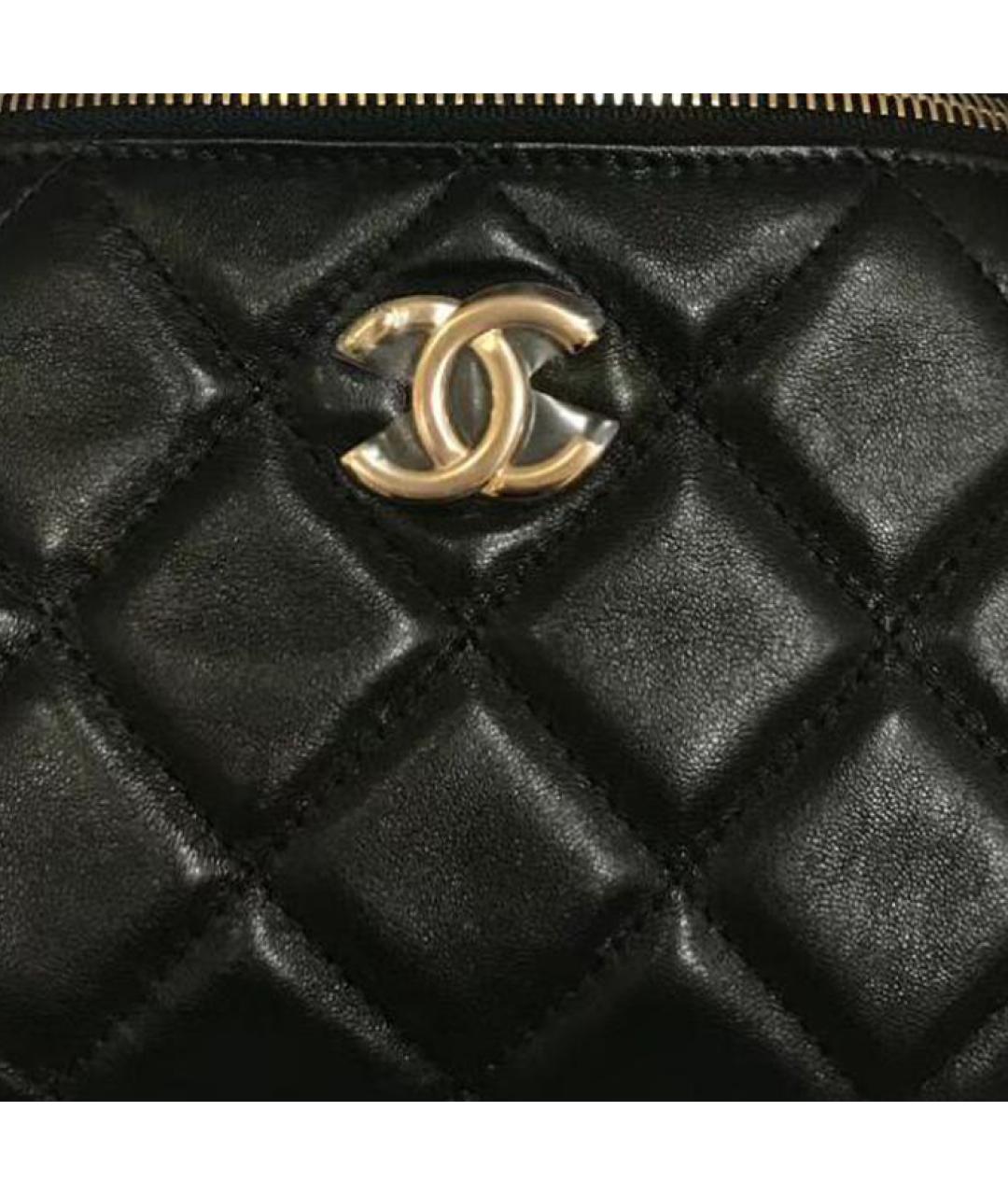 CHANEL Черная кожаная поясная сумка, фото 2