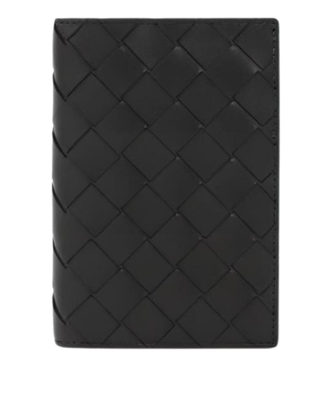 BOTTEGA VENETA Черная кожаная папка для документов, фото 1