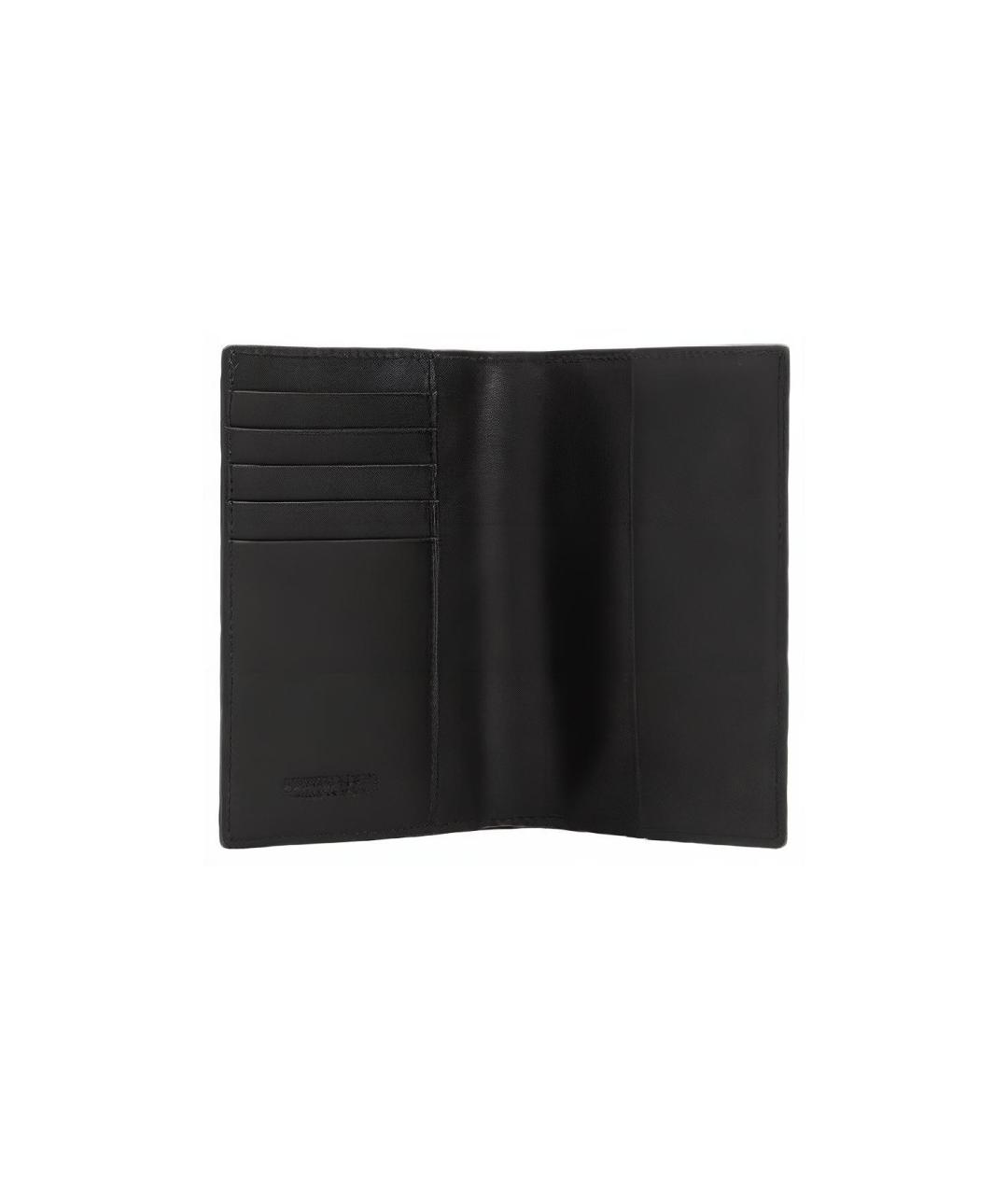 BOTTEGA VENETA Черная кожаная папка для документов, фото 3