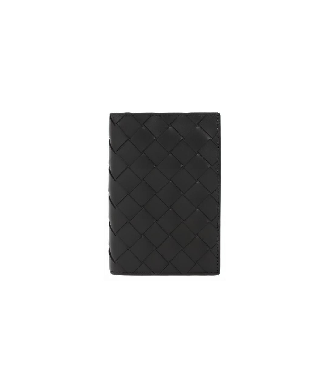 BOTTEGA VENETA Черная кожаная папка для документов, фото 5