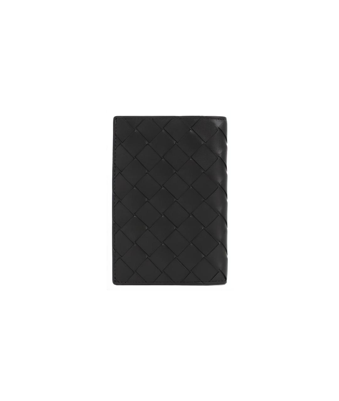 BOTTEGA VENETA Черная кожаная папка для документов, фото 2