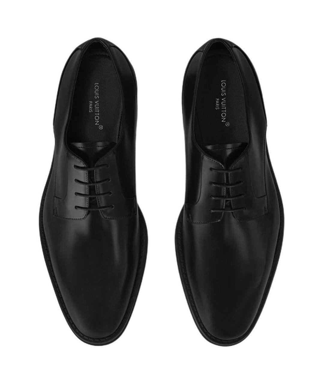 LOUIS VUITTON Черные кожаные туфли, фото 4