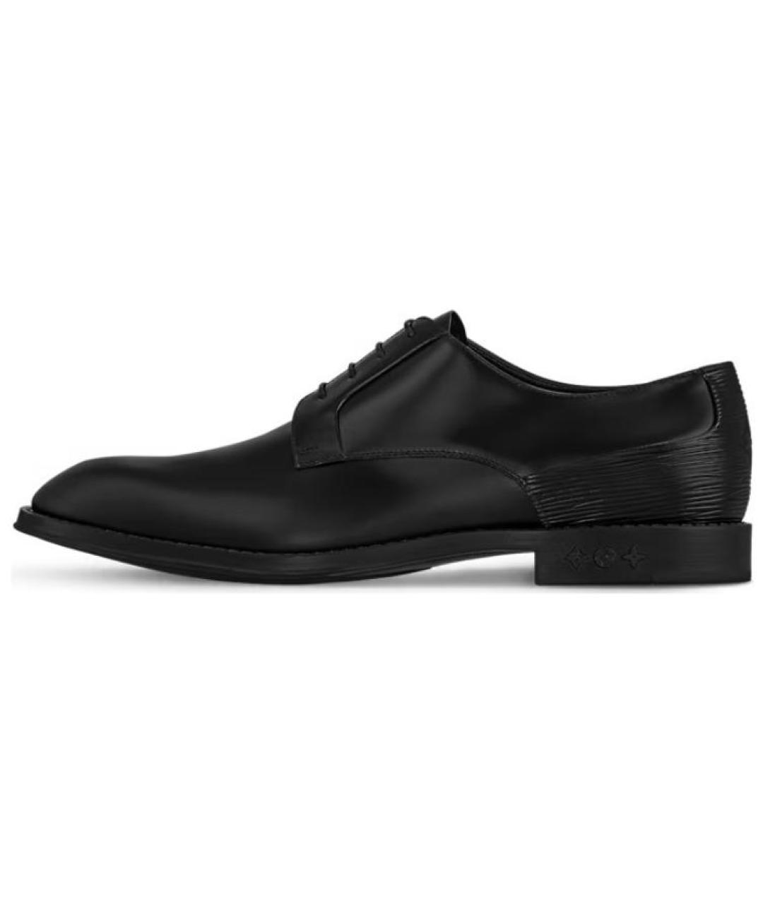 LOUIS VUITTON Черные кожаные туфли, фото 3