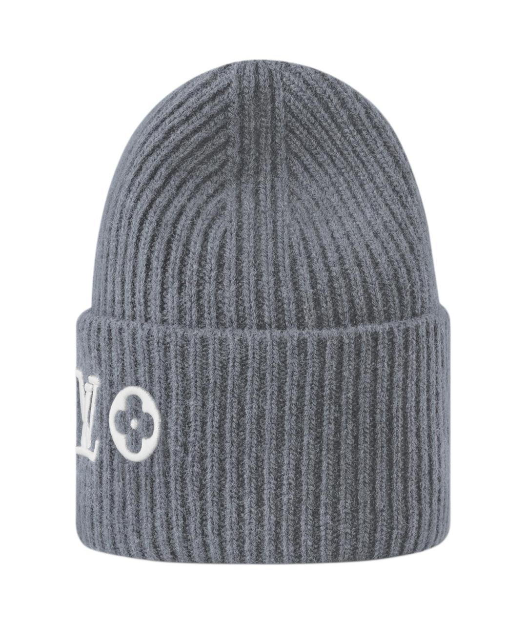 LOUIS VUITTON Серая шерстяная шапка, фото 1