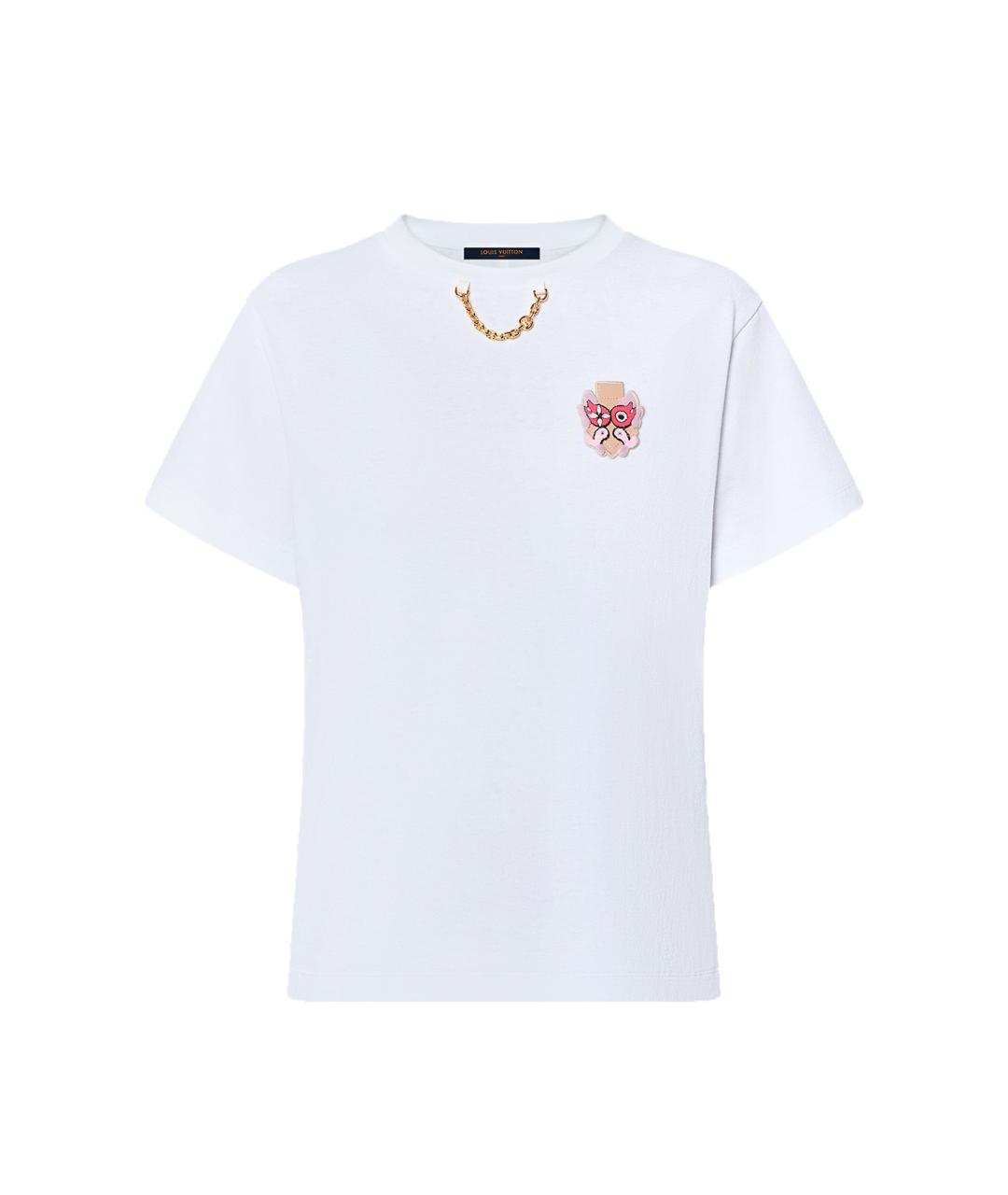 LOUIS VUITTON Белая хлопковая футболка, фото 1