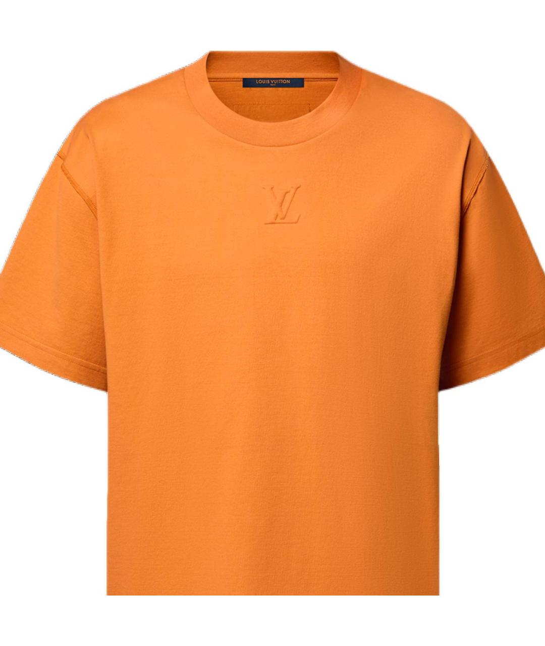 LOUIS VUITTON Оранжевая футболка, фото 4