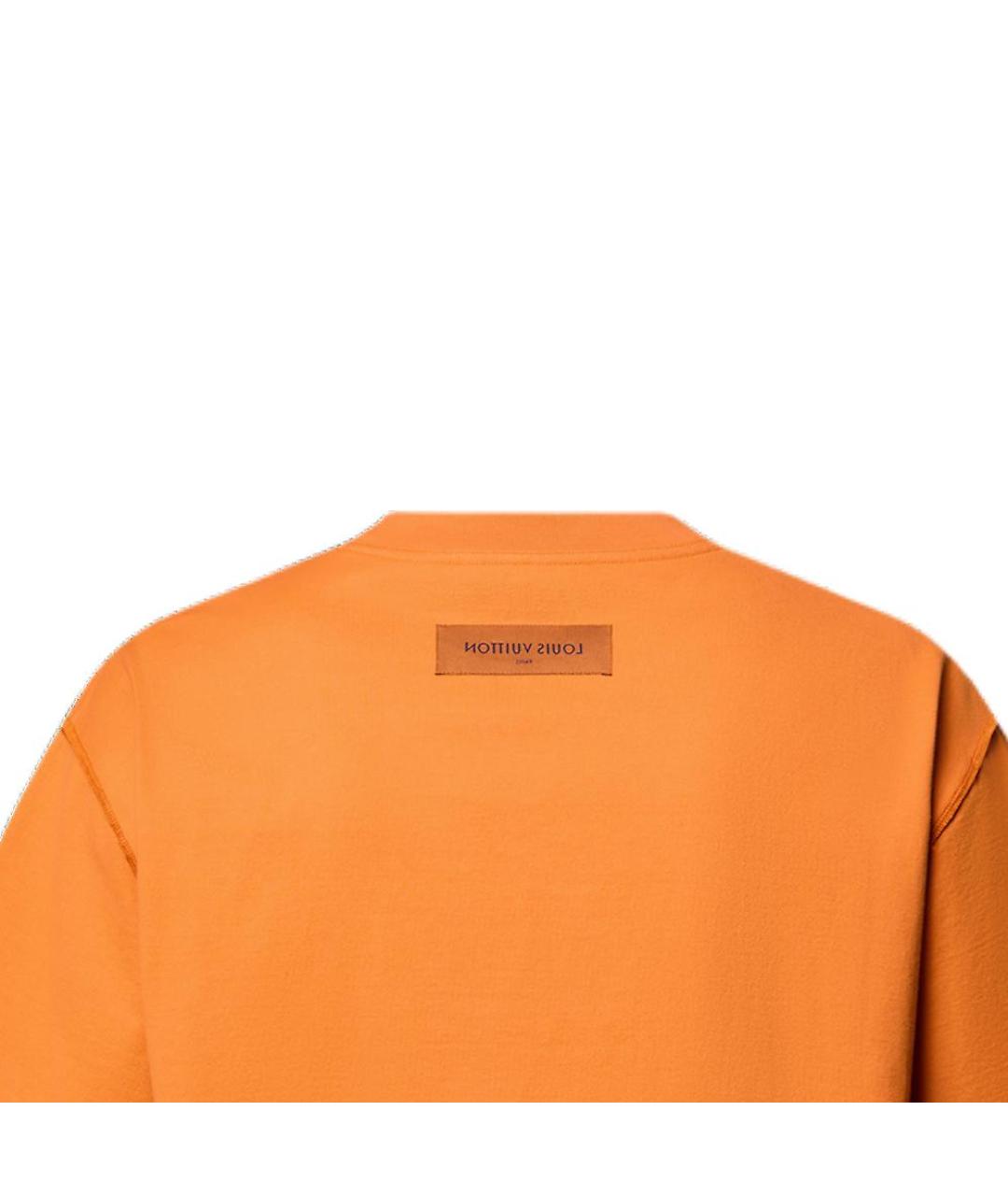 LOUIS VUITTON Оранжевая футболка, фото 5