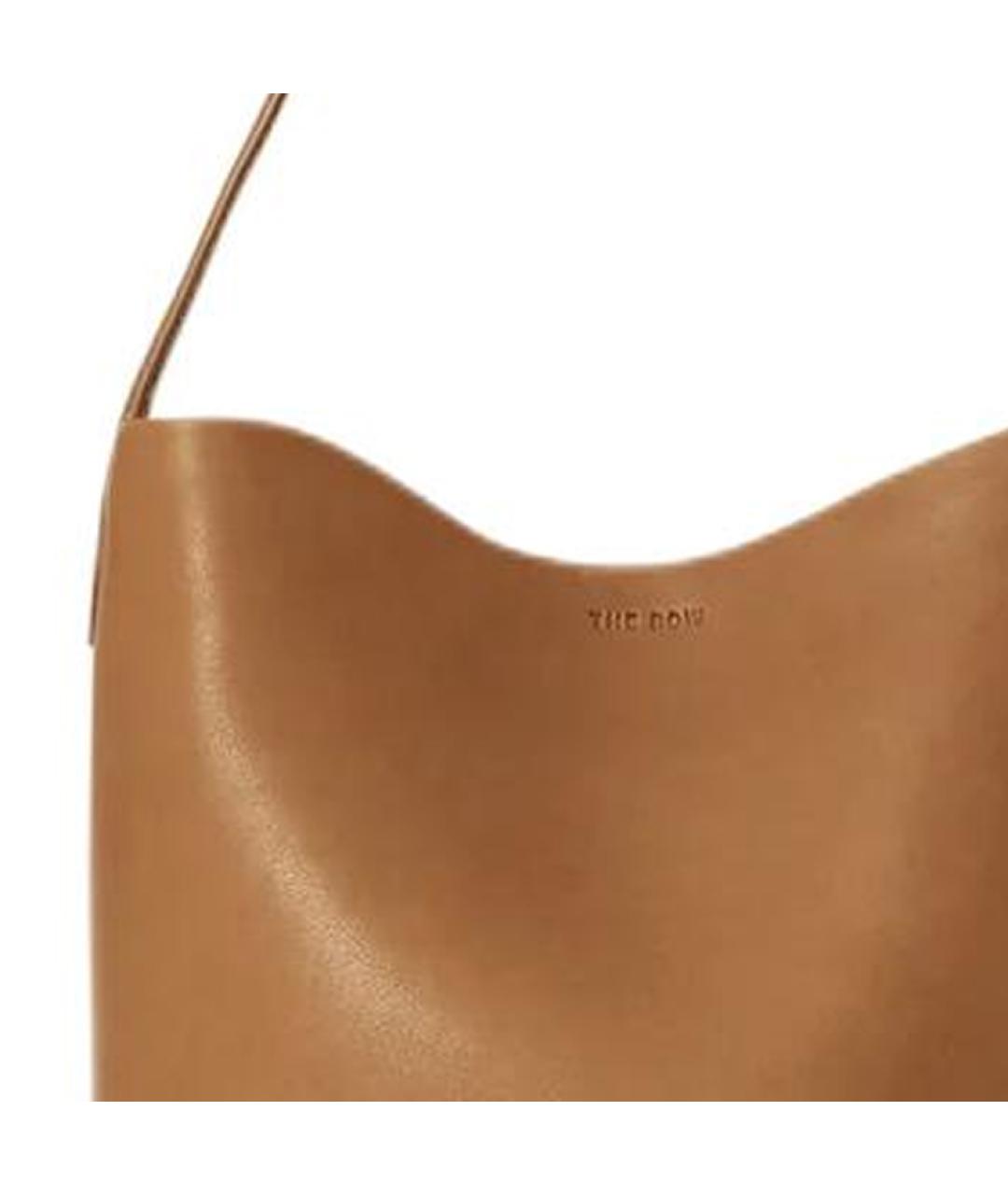 THE ROW Коричневая кожаная сумка через плечо, фото 4