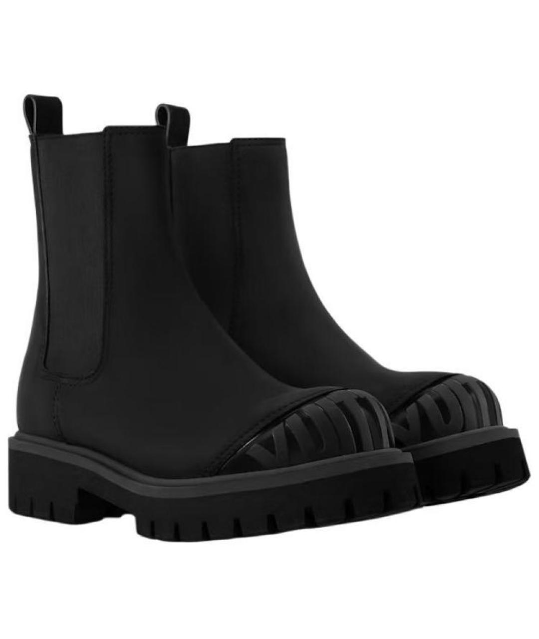 LOUIS VUITTON Черные кожаные низкие ботинки, фото 3