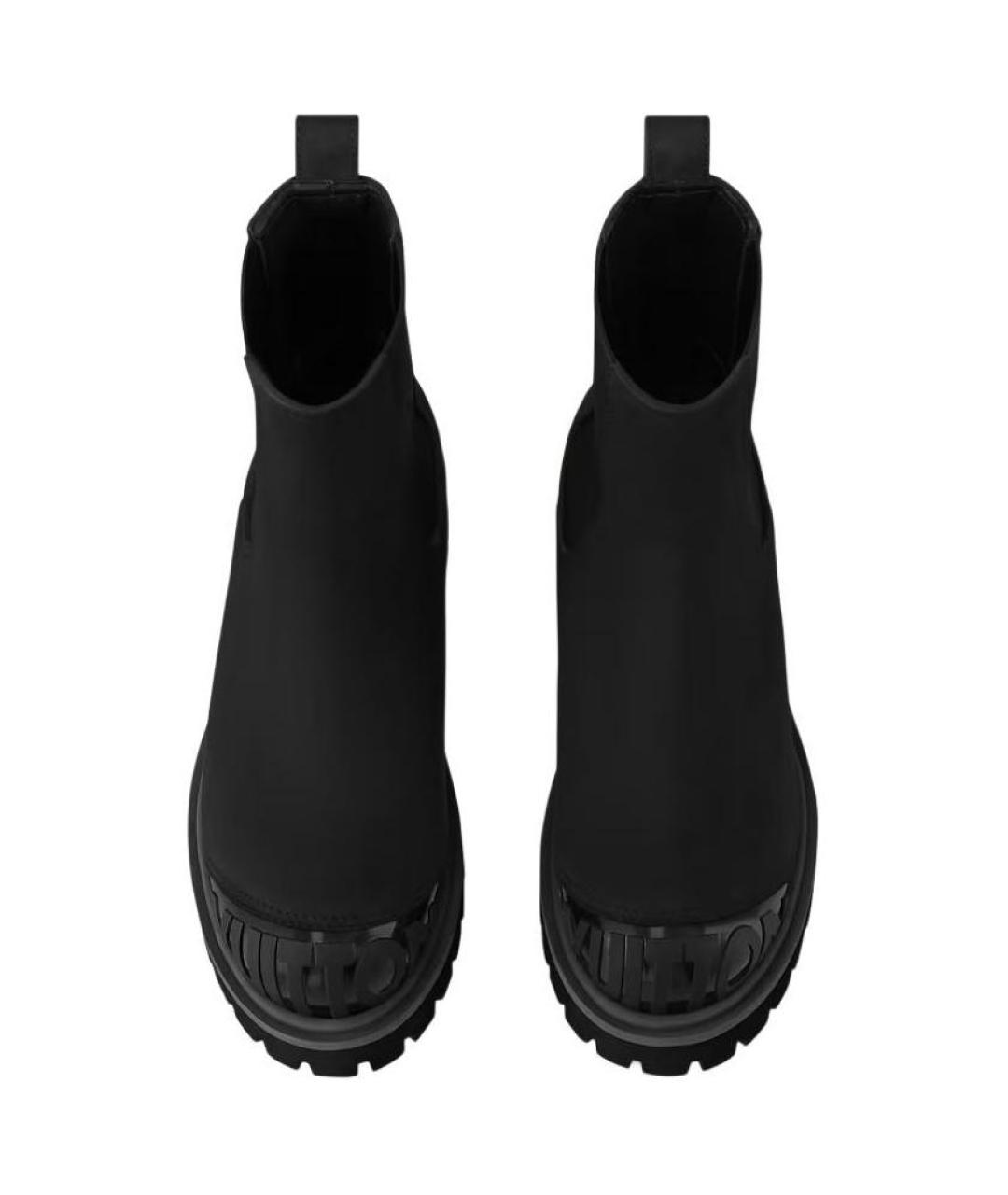 LOUIS VUITTON Черные кожаные низкие ботинки, фото 4