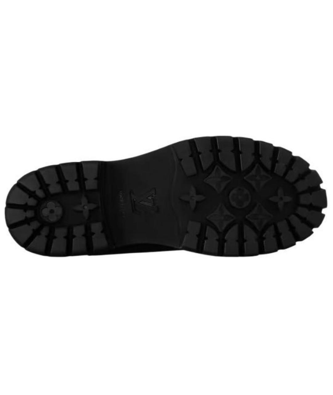 LOUIS VUITTON Черные кожаные низкие ботинки, фото 6