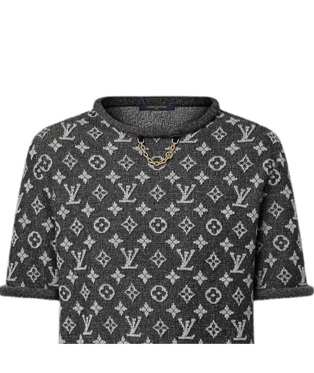 LOUIS VUITTON Черный шерстяной джемпер / свитер, фото 3