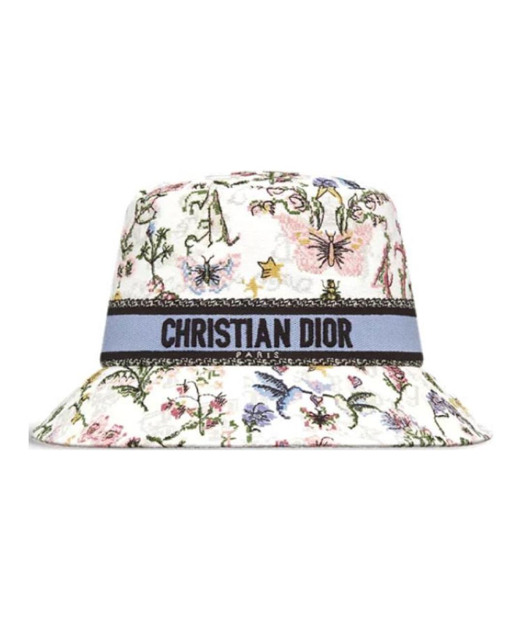 CHRISTIAN DIOR Белая панама, фото 2