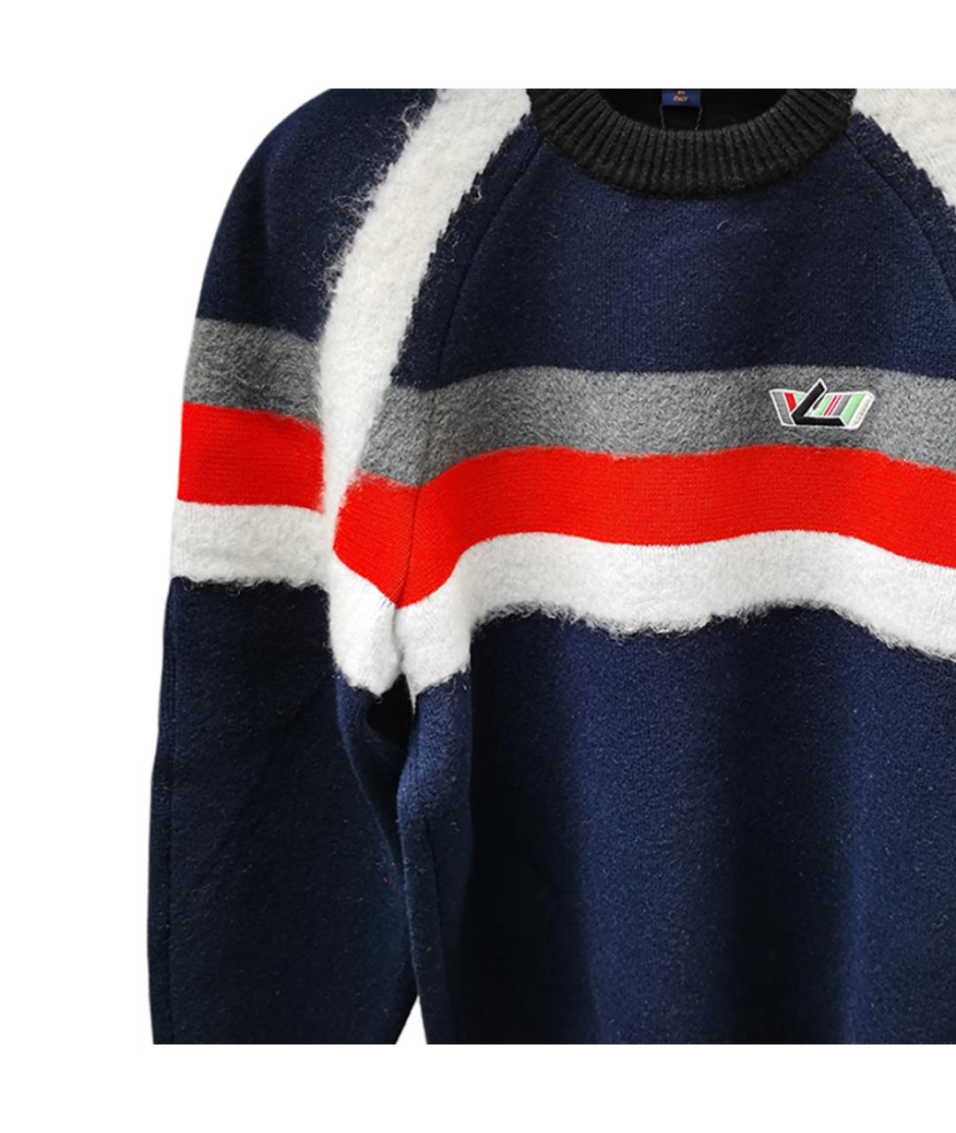 LOUIS VUITTON Синий шерстяной джемпер / свитер, фото 4