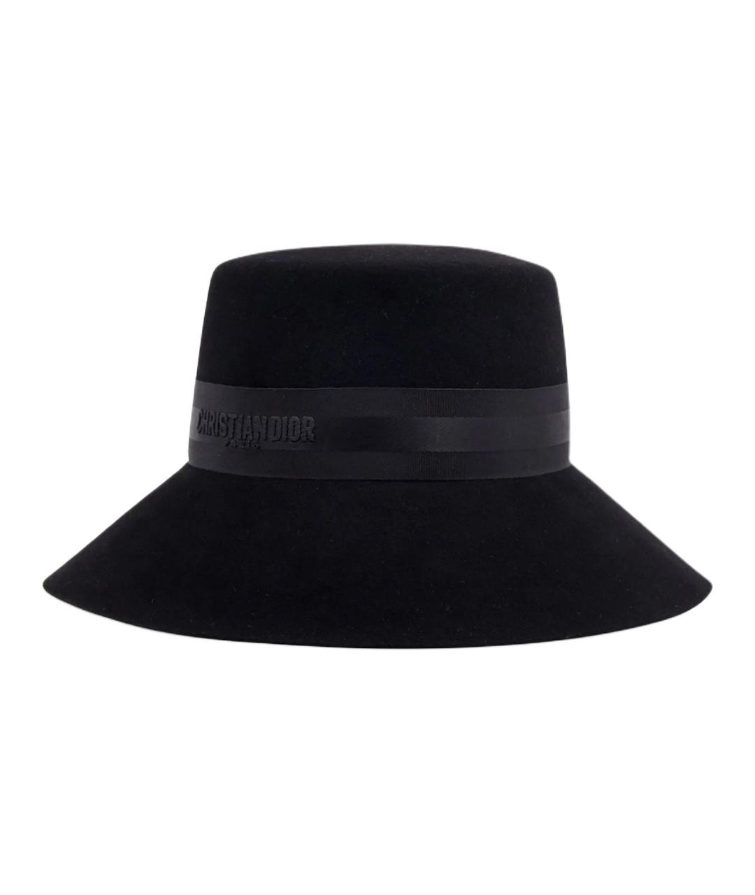 CHRISTIAN DIOR Черная шляпа, фото 1