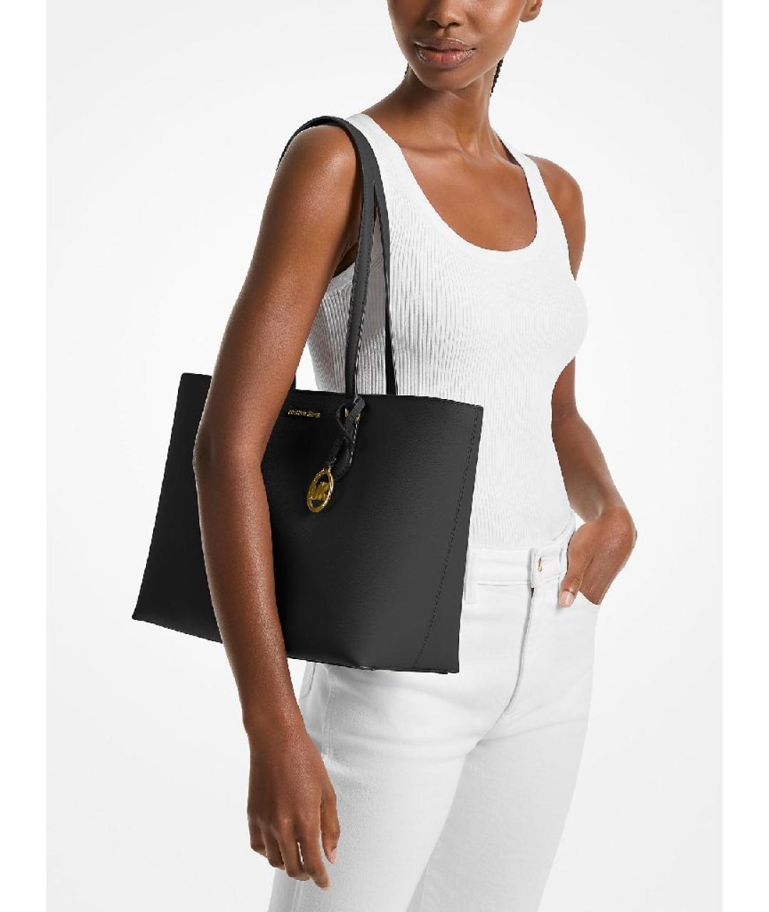 MICHAEL KORS Черная сумка тоут, фото 3
