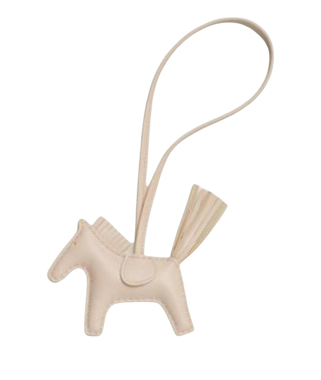 HERMES Бежевый брелок, фото 1