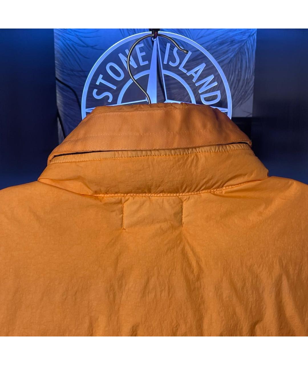 STONE ISLAND Оранжевый полиэстеровый жилет, фото 4