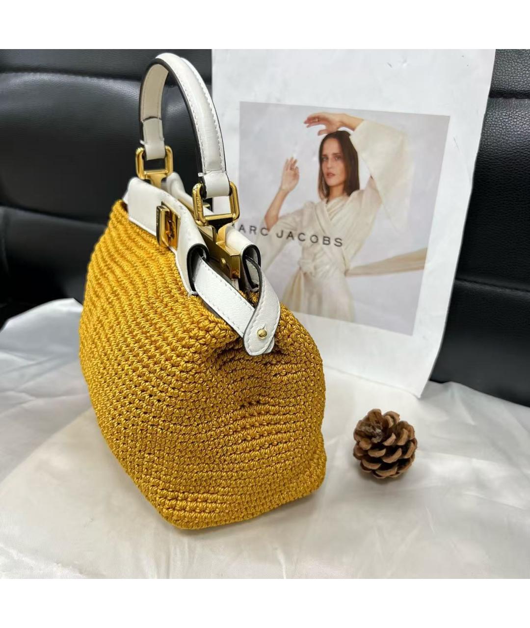 FENDI Бежевая пелетеная сумка через плечо, фото 4