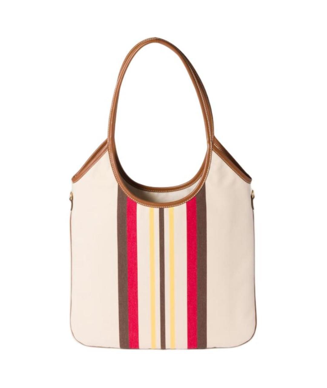 MIU MIU Бежевая кожаная сумка через плечо, фото 3