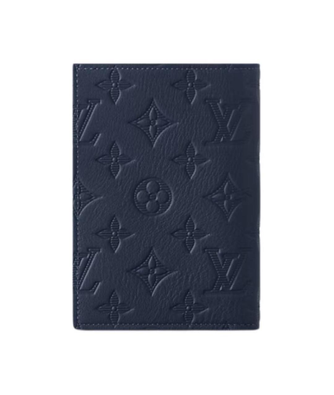 LOUIS VUITTON Темно-синяя папка для документов, фото 3