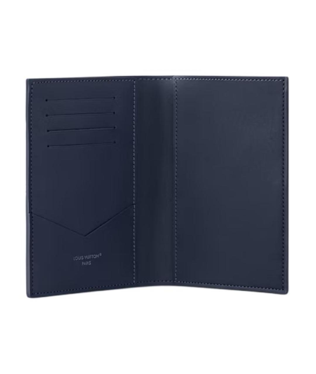LOUIS VUITTON Темно-синяя папка для документов, фото 4