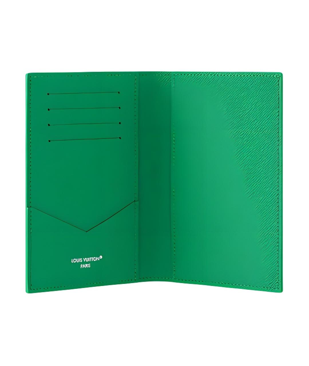 LOUIS VUITTON Зеленая папка для документов, фото 3